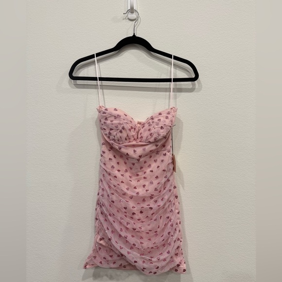 NWT Superdown Pink Strapless Bodycon Dress - Picture 5 of 6